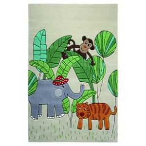 Covor Copii & Tineret Jungle Friends, Acril, Multicolor, 150x220