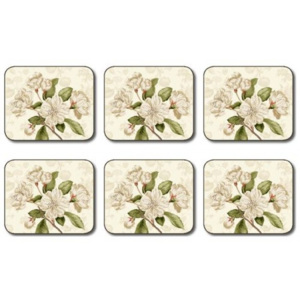 Custis Garden Camellia Coasters Set 6 piese