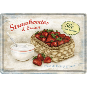 Ilustrată metalică - Strawberries & Cream