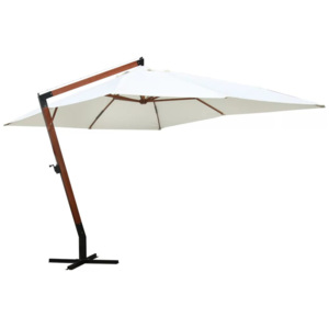 Umbrelă de soare 300 x 400 cm, Alb