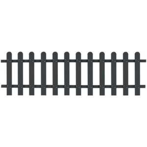 Gard din WPC 200x60 cm, Gri