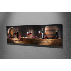 Tablou decorativ pe panza Majestic, 257MJS1279, 30 x 80 cm, panza