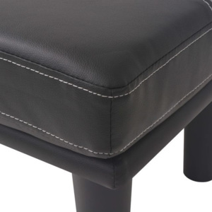 Canapea modulară reglabilă PVC Negru