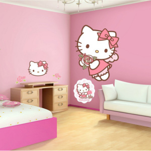 Abțibild pentru perete - Hello Kitty (7)