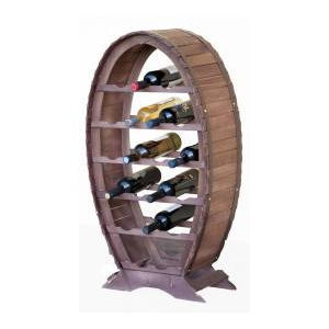 Suport lemn pentru 20 sticle vin culoare mahon