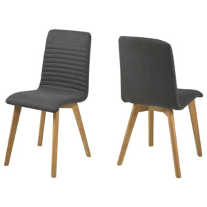 Set 2 scaune din lemn Arosa Dark Grey
