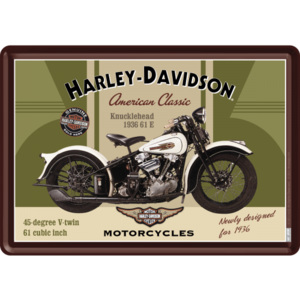 Ilustrată metalică - Harley-Davidson Knucklehead