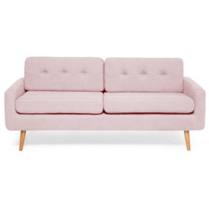 Canapea cu 3 locuri Vivonita Ina, roz