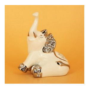 Decoratiune Portelan - Bibelou in forma de elefant