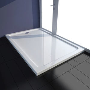 Tavă de duș dreptunghiulară din ABS, 80 x 120 cm, alb