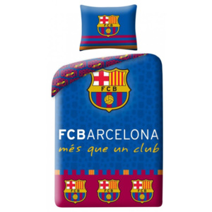 Lenjerie de pat copii Cotton FC Barcelona FCB-8010BL