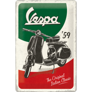 Placă metalică: Vespa The Italian Classic - 30x20 cm