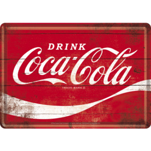 Ilustrată metalică - Coca-Cola (logo ro?u)