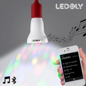 Bec LED Multicolor Bluetooth cu Difuzor Ledoly C1000
