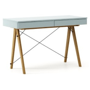 Masa de birou desk Basic Oak Ice Blue, L100xl50xh75 cm