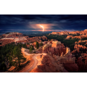 Fotografii artistice Lightning over Bryce Canyon, Stefan Mitterwallner