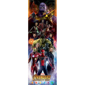 Avengers Infinity War - Characters Poster, (53 x 158 cm)