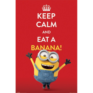 Poster - Minioni (Keep Calm nad Eat Banana!)