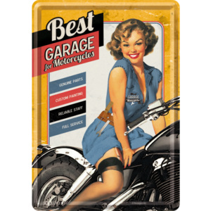 Ilustrată metalică - Best Garage for Motorcycles (chihlimbar)