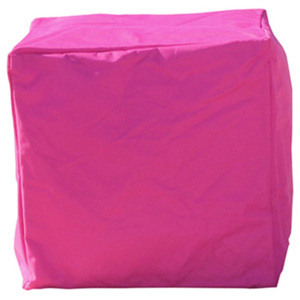 Puf exterior impermeabil Sunvibes Cube, roz