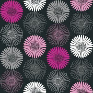 Tapet - Arthouse Daisy Black/Pink rulou 53x1000 cm