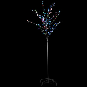 Sistem de iluminat intermitent tip copac, LED multicolor, 180cm