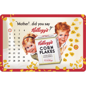 Nostalgic Art Placă metalică - Kellogg's Corn Flakes (calendar)