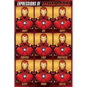 Poster - Expressions of Iron Man