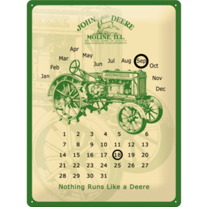 Placă metalică - John Deere (calendar)