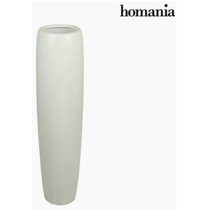 Vază de podea Ceramică Alb (21 x 21 x 83 cm) by Homania