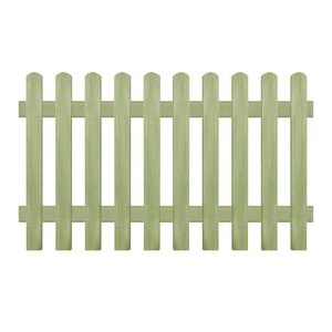 Gard din țăruși, lemn de pin tratat, 170x100 cm 6/9 cm