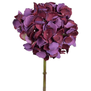 Floare artificială Ego Dekor, hortensie vișiniu