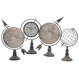 Ceas de perete Globe 81x37,5 cm