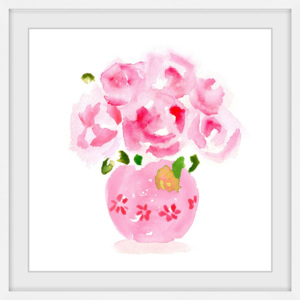 Tablou pe pânză Marmont Hill Roses Are Pink, 41 x 41 cm