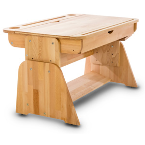 Masa de birou din lemn de fag, Ecodesk II, L70xl55h46 cm