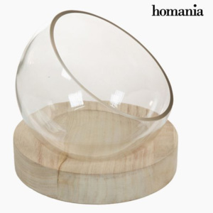 Decorațiune pentru Centrul Mesei Sticlă Lemn - Pure Crystal Deco Colectare by Homania
