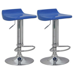Set scaune bar (2 buc) din ABS, Albastru