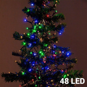 Lumini de Crăciun Multicolore (48 LED)