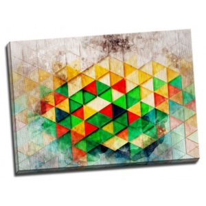 Tablou abstract Triunghiuri