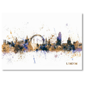 Poster orizont Londra Americanflat London Skyline, 60 x 42 cm