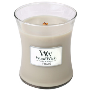 WoodWick lumanare parfumată Fireside vaza medie