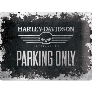 Placă metalică - Harley-Davidson Parking Only (2)