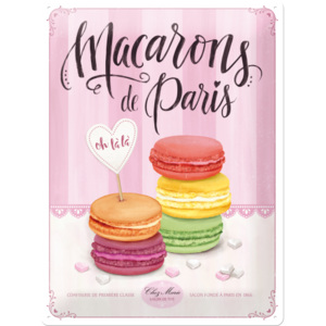 Placă metalică - Macarons de Paris