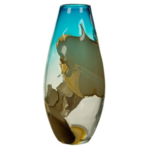 Vază din cristal lucrată manual SantiagoPons, înălțime 43 cm