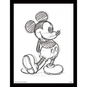 Mickey Mouse - Sketched Single Afiș înrămat