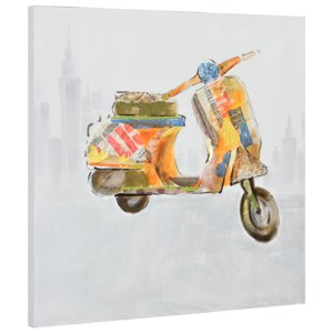 [art.work] Tablou pictat manual - scuter model 5- panza in, cu rama ascunsa - 60x60x3,8cm