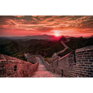 Poster - Marele Zid Chinezesc (apus de soare)
