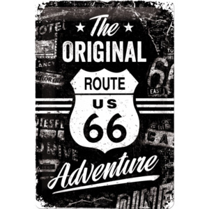 Placă metalică - Route 66 (The Original Adventure)