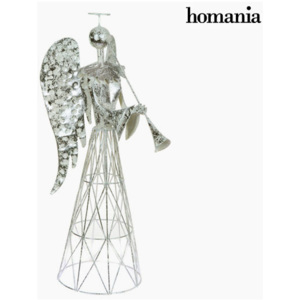 Figură Decorativă Fier Argintiu Alb by Homania