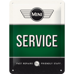 Placă metalică - Mini Cooper Service